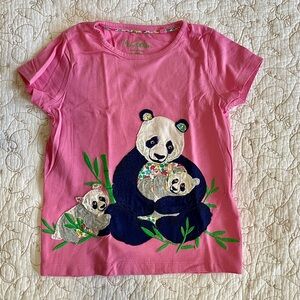 Mini Boden Pink Panda Shirt